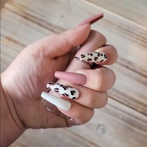 Cheetah print press on nails - Custom sizes